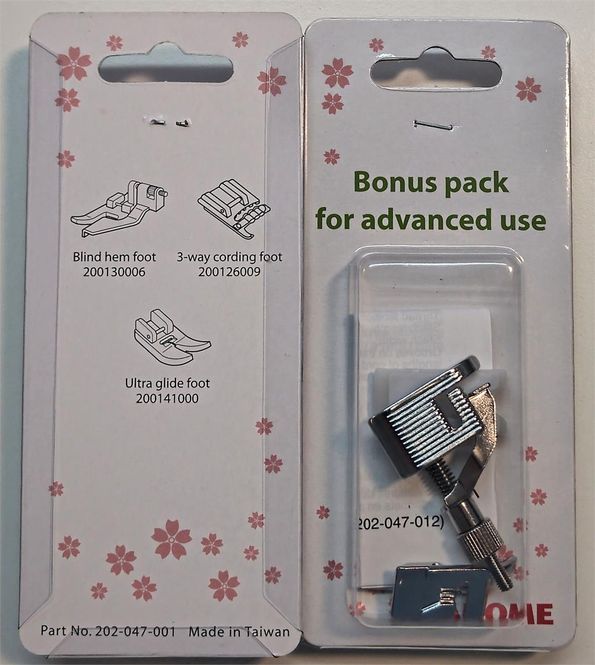 Hovedbilde Janome/Elna Trykkfot Bonus pakke  G4