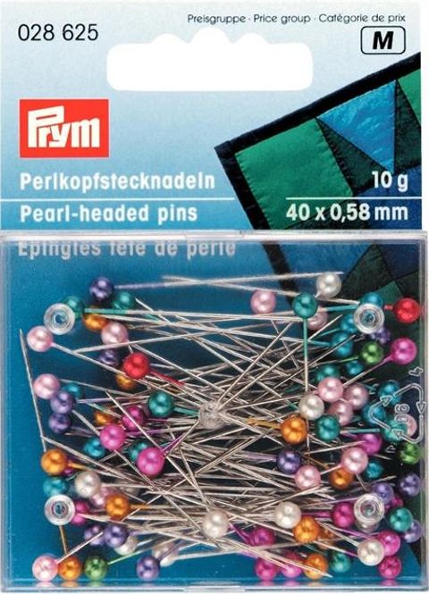 Hovedbilde PRYM Knappenåler m/ glasshode 40x0,58mm