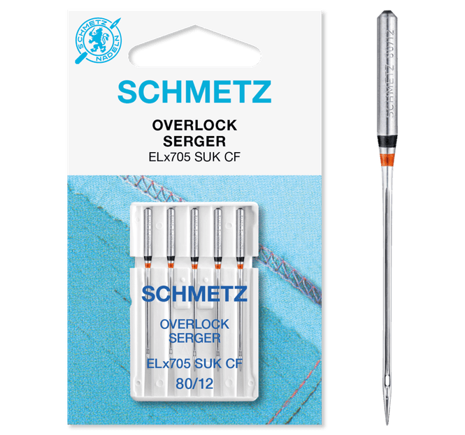 Hovedbilde Schmetz Elx705 80/12  5pk (Overlock/Coverstitch)