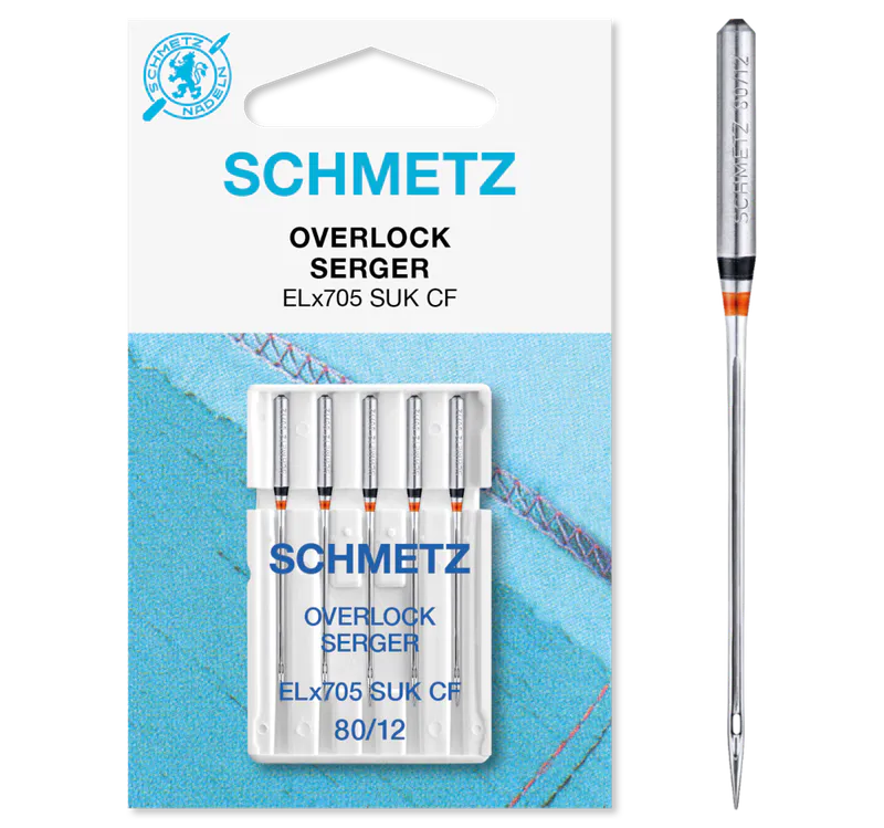 Schmetz Elx705 80/12  5pk (Overlock/Coverstitch)
