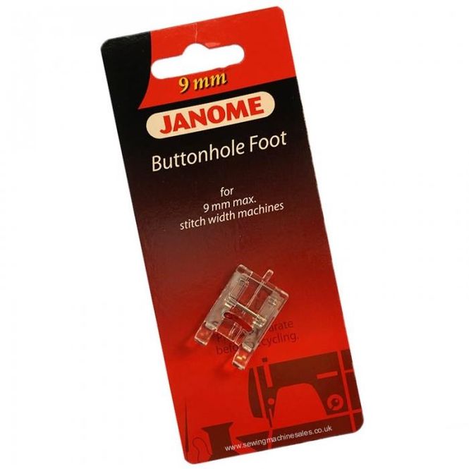 Hovedbilde Janome/Elna Trykkfot Knappholsfot Transparang