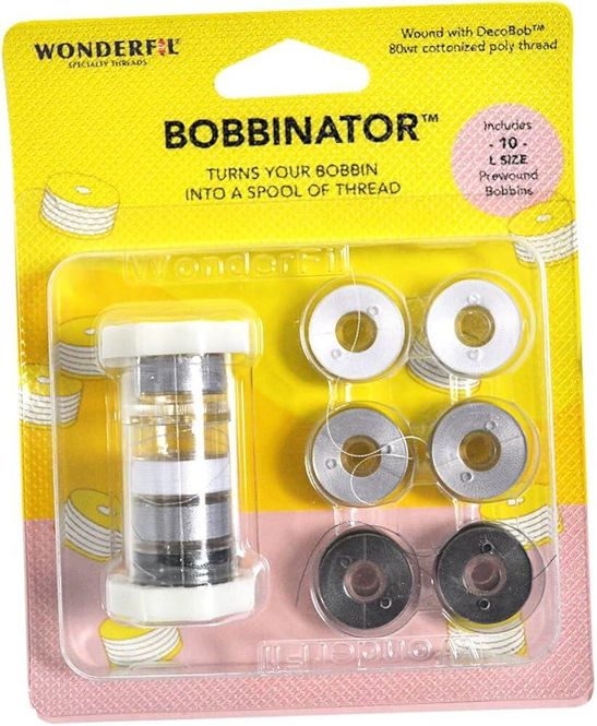 Hovedbilde Wonderfil Bobbinator Grå 10pk