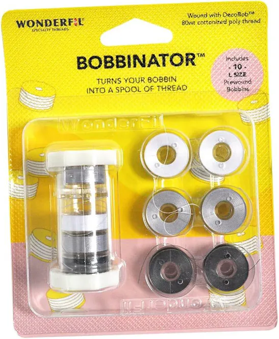 Hovedbilde Wonderfil Bobbinator Grå 10pk