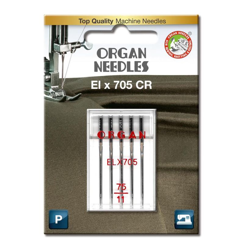 Organ ELx705 Krom #75 5pk (Overlock/Coverstitch)