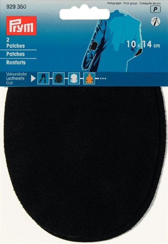 Prym Reparasjonslapper Skinn Svart 2pk