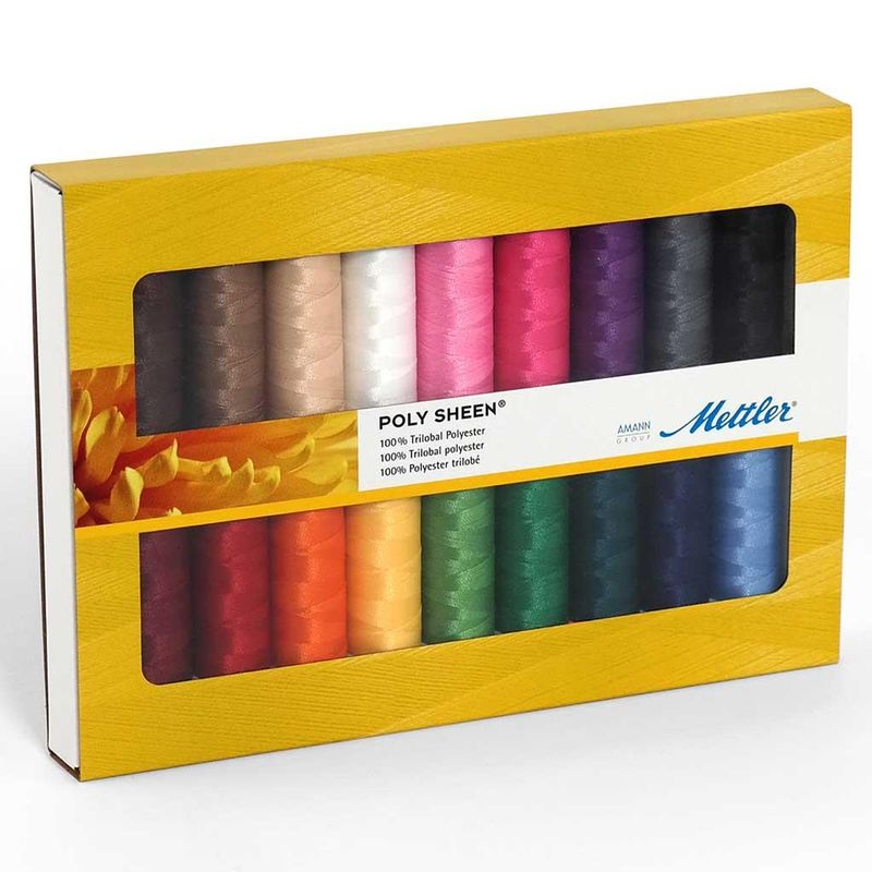 Mettler Poly Sheen 200m, 18pk. ass.