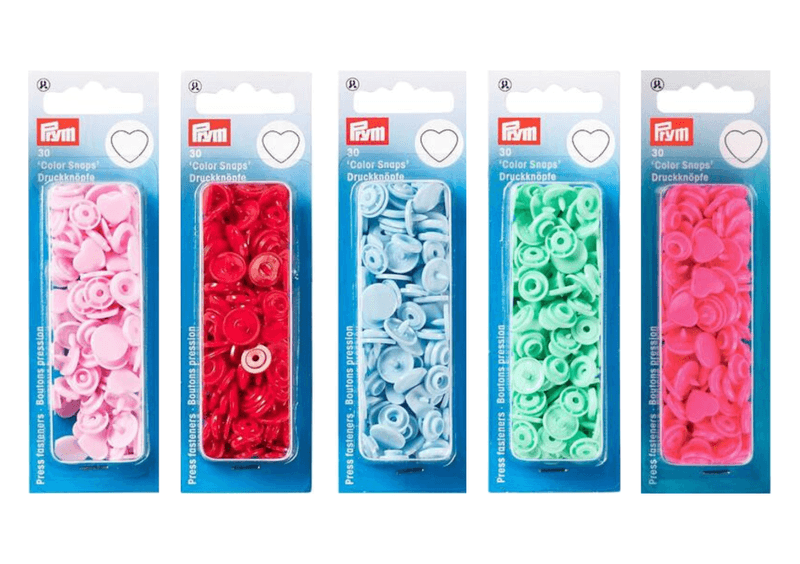 Prym Color Snaps Trykknapp 12,4mm 30stk Hjerte